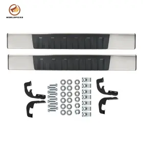 Wp5307660 Worldpicks 6 Inch Running Boards Side Step Nerf Bar For Silverado Regular Cab 2007-2018
