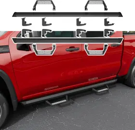 2025060403 Xipex For 2019-2025 Chevy Silverado Gmc Sierra 1500 Running Board Side Steps Silver