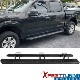 Xpt-5-ssb-ff15015cc-v-bk Xpert-tuning Fits 15-23 Ford F150 Supercrew Cab Side Step Bar V Style Running Boards Black