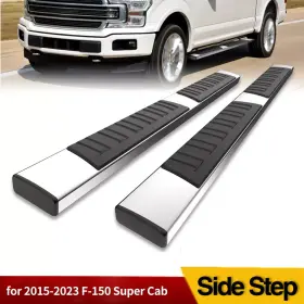 Yitamotor 636643401258 For 2015-2024 Ford F150 F-150 Super Cab 6 Inch Running Boards Nerf Bars Side Step Ss