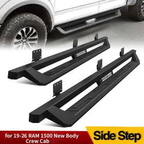 Beysh0000838be Yitamotor Running Boards For 2019-2026 Ram 1500 New Body Crew Cab Textured Drop Side Steps
