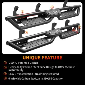 Beyshmt7cf Yitamotor 6 Inch Running Boards For 05-25 Nissan Frontier Crew Cab Bolt-on Side Step Nerf Bars #3