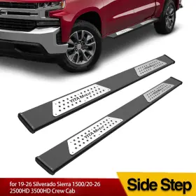 Beyshqubw8 Yitamotor 6 Inch Running Boards For 19-26 Silverado Sierra 1500 Crew Cab Nerf Bars Side Steps