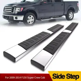 F09g08095 Yitamotor Running Boards For 2009-2014 Ford F-150 Supercrew Cab 6 Inch Nerf Bars Side Steps