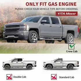 Nfd9ljz Yitamotor 6 Inches Running Boards Compatible With 2007-2018 Silverado/gmc Sie #2