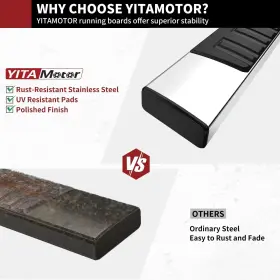 Nfd9ljz Yitamotor 6 Inches Running Boards Compatible With 2007-2018 Silverado/gmc Sie #3