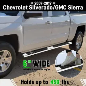Y01g08032 Yitamotor For 2007-2018 Gmc Sierra 1500 07-19 2500hd 3500hd Crew Cab Running Boards #3