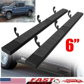 Y01g08035 Yitamotor For 2019-2025 Silverado/sierra Crew Cab 6 Inch Running Boards Side Step Aluminum&abs