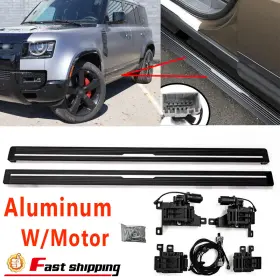 Ylt Auto 2023-2024 110 For 2023 2024 Defender Deployable Electric Running Board Side Step Nerf Bar
