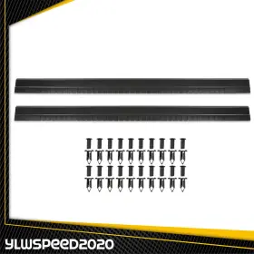 V-02etm4512abk Ylwspeed20 Fit For 99-06 Chevy Silverado And More 99724 Pair Slip On Rocker Panels Covers