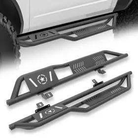 Lbrn040112500 Yzona Heavy Duty Steel Side Steps Running Boards For 2021-2025 Ford Bronco 2 Doors