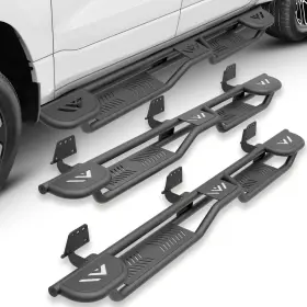 Lbrn045009500 Yzona Three Raised Steps Running Boards For 2019-2025 Dodge Ram 1500 Crew Cab New Body