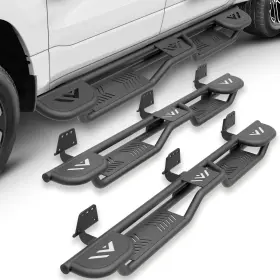 Lbrn045010500 Yzona Three Raised Steps Running Boards For 2019-2025 Ram 1500 New Body Extended Cab