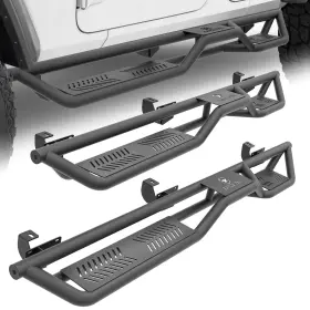 Lbrn046019500 Yzona Heavy-duty Steel Nerf Bars Running Boards For 2007-2018 Jeep Wrangler Jk 4 Doors