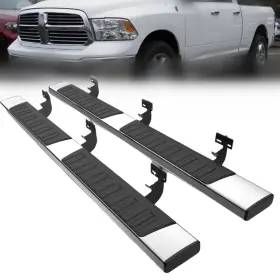 Zjjc 764283194008 Running Boards For 2009-2018 Ram 1500 Quad Cab/2019-2022 Classic Steps