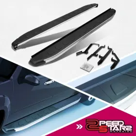 Zpd-rnb819 Zpeedstarz For 13-17 Santa Fe Suv Metallic/black 5.75 Inch Running Board Side Nerf Step Bar