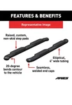 Aries S224053 4" Black Steel Oval Truck Side Steps Nerf Bars. Fixed Price $275.00.