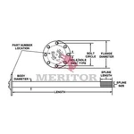 Meritor 3202X6472 Genuine Axle Shaft. Fixed Price $663.19.