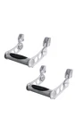 Pair Of Side Steps Aluminum Bracket 3" Stainless Steel Tube Adjustable 350LBS. Fixed Price $140.00.