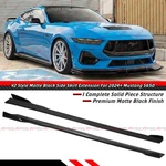 2024-26 Ford Mustang S650 Gt V2 Winglet Black Side Skirt Extension Splitter. Fixed Price $115.99.