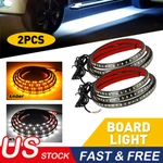 2PCS Running Board Side Step Led Light Amber White Turn Signal Drl Strip Bar. Fixed Price $26.59.