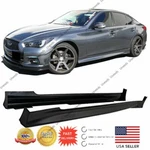 Mod Style Black Abs Side Skirts Body Kit Fit For 2014-2021 Infiniti Q50 4-DOOR. Fixed Price $169.99.