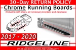 Genuine Oem Honda Ridgeline Chrome Running Board Set 2017-2023 08L33-T6Z-101A. Fixed Price $773.02.