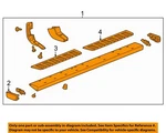Gm Oem 15-20 Escalade Pillars, Rocker Floor Running Board-step Bar Assy 84112238. Fixed Price $1144.67.
