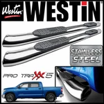 Westin Pro Traxx 5 Stainless Oval Nerf Step Bars Fit 2007-2021 Tundra Crewmax. Fixed Price $623.99.