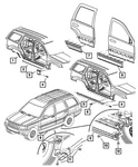 Genuine Mopar Rocker Panel Rail Left YY33WS2AC. Fixed Price $117.91.