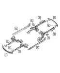 Genuine Mopar Front Siderail Plate Left 68081949AB. Fixed Price $86.70.