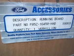Genuine Ford Styled Moulded Running Boards Red P/n F85Z-16450-HAB. Fixed Price $419.99.