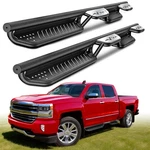 Running Board For 2007-2018 Sierra Silverado 1500 Crew Cab Nerf Bar Side Step. Fixed Price $214.50.