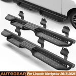 For 2018-2026 Lincoln Navigato Crew Cab Steel Running Board Two Raised Side Step. Fixed Price $219.00.