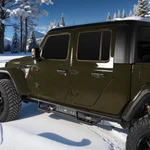 Hooke Road Steel Black Wide Drop Side Steps Fit Jeep Gladiator Jt 2020-2026. Fixed Price $249.99.