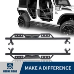 Hooke Road Side Steps Nerf Bars Running Boards For 07-18 Jeep Wrangler Jk 4-DOOR. Fixed Price $199.99.