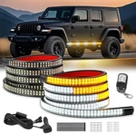 2PCS 70 Inch Emergency Strobe Strip, Led Running Board Amber White. Fixed Price $55.11.