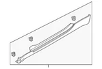 Genuine Nissan Rocker Molding 76850-CD025. Fixed Price $464.12.