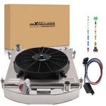 Row Aluminum Radiator+shroud Ford Hot Rod Chevy 350 V8 1932 CU1009. Fixed Price $145.82.