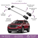 Piece Lockable Roof Rack Cross Bars For Gmc Acadia 2017-2023 Silver. Fixed Price $112.41.