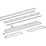 Genuine Mercedes-benz Oe Running Board 463-520-77-00-64. Fixed Price $2825.04.