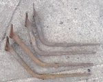 1928 1929 Model Ford Running Board Brackets Original Cast Set Of 4 1930 1931. Fixed Price $235.00.