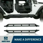 Hooke Road Pair Side Steps Nerf Bars Fit 07-18 Jeep Wrangler Jk Rock Crawler. Fixed Price $239.99.