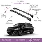 Piece Lockable Roof Rack Cross Bars For Volkswagen Tiguan 2018-2024 Black. Fixed Price $112.41.