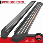 5.5" Running Board Fit 2009-2015 Honda Pilot Black Aluminum+ss Metal Strip. Fixed Price $168.99.