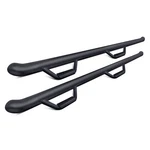 Ford F-250 Super Duty 17-25 N-fab 3" Wheel-to-wheel Black Round Nerf Steps. Fixed Price $549.99.