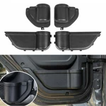 Black Front & Rear Door Pocket Storage Box Organizer For Jeep Wrangler Jl Jt 18+. Fixed Price $28.99.
