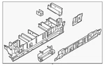 Genuine Ford Step Body Side SK4Z-6120041-B Oem. Fixed Price $1570.66.