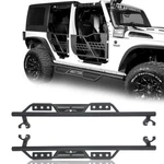For 07-18 Jeep Wrangler Jk 4-DOOR Steel Running Board Side Step Nerf Bar Guard. Fixed Price $159.22.