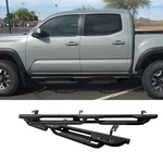 Vijay Steel Textured Side Step Nerf Bars For 2005-2023 Toyota Tacoma Double Cab. Fixed Price $279.00.
